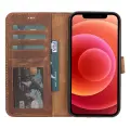 iPhone 12 Pro Max Uyumlu Manyetik Hakiki Deri Cüzdan Kılıf ,Cüzdan Taşımaya Son, Kredi Kart Yuvalı