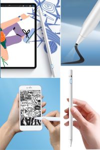 Evrensel Tablet ve Dokunmatik Telefonlarla Uyumlu Hassas Çizim ve Tasarım Kalemi