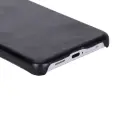 Galaxy S26 Plus için, Hakiki Deri, El Yapımı Kılıf, İç Yüzeyi Kadife, Kömür Siyahı