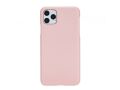 Apple iPhone 11 Pro Max Uyumlu Deri Arka Kapak UJ NU2 Pembe