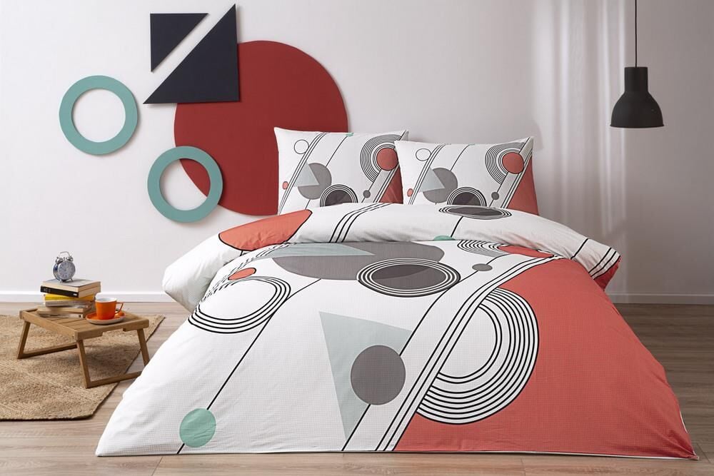 Taç Çift Kişilik Ranforce Nevresim Takımı Felix Kırmızı