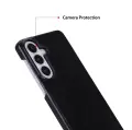 Galaxy S26 için, Hakiki Deri, El Yapımı Kılıf, İç Yüzeyi Kadife, Kömür Siyahı