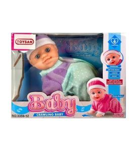 PİLLİ EMEKLEYEN SESLİ BEBEK - 1 Adet Stokta Olan Gönderilir