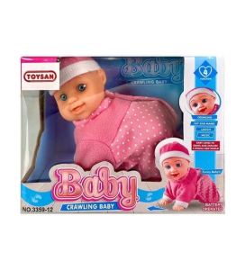 PİLLİ EMEKLEYEN SESLİ BEBEK - 1 Adet Stokta Olan Gönderilir