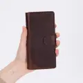 Samsung Galaxy Z Fold7 Uyumlu Manyetik Hakiki Deri Cüzdan Kılıf ,Cüzdan Taşımaya Son, Kredi Kart Yuvalı, RFID Güvenlik