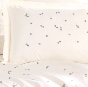 Hobby Çift Kişilik Poplin Premium Nakışlı Nevresim Spring Krem