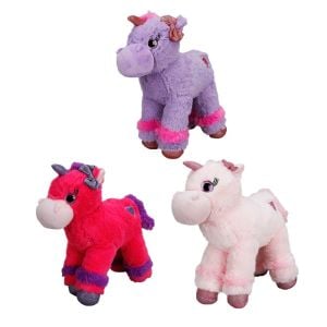 Unicorn Renkli Peluş At 28 cm. - Stokta Olan Renk Gönderilir