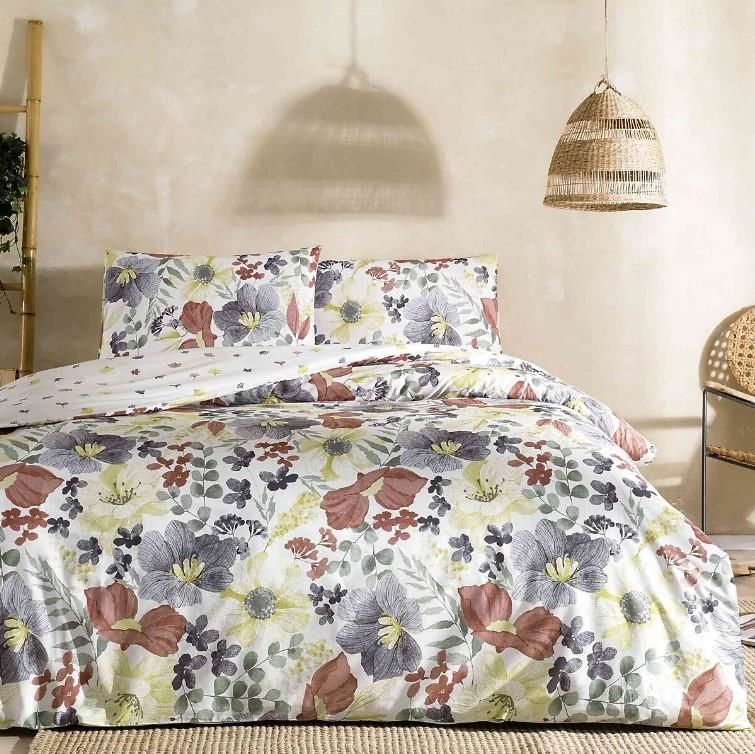 Taç Çift Kişilik Ranforce Nevresim Takımı Marsha Kırmızı