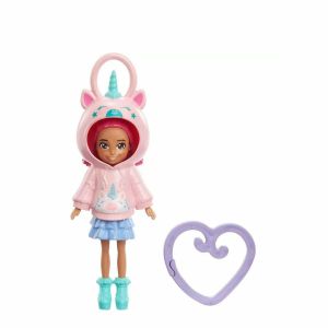 HKV98 Polly Pocket Kapüşonlu Bebekler -1 adet stokta olan gönderilir