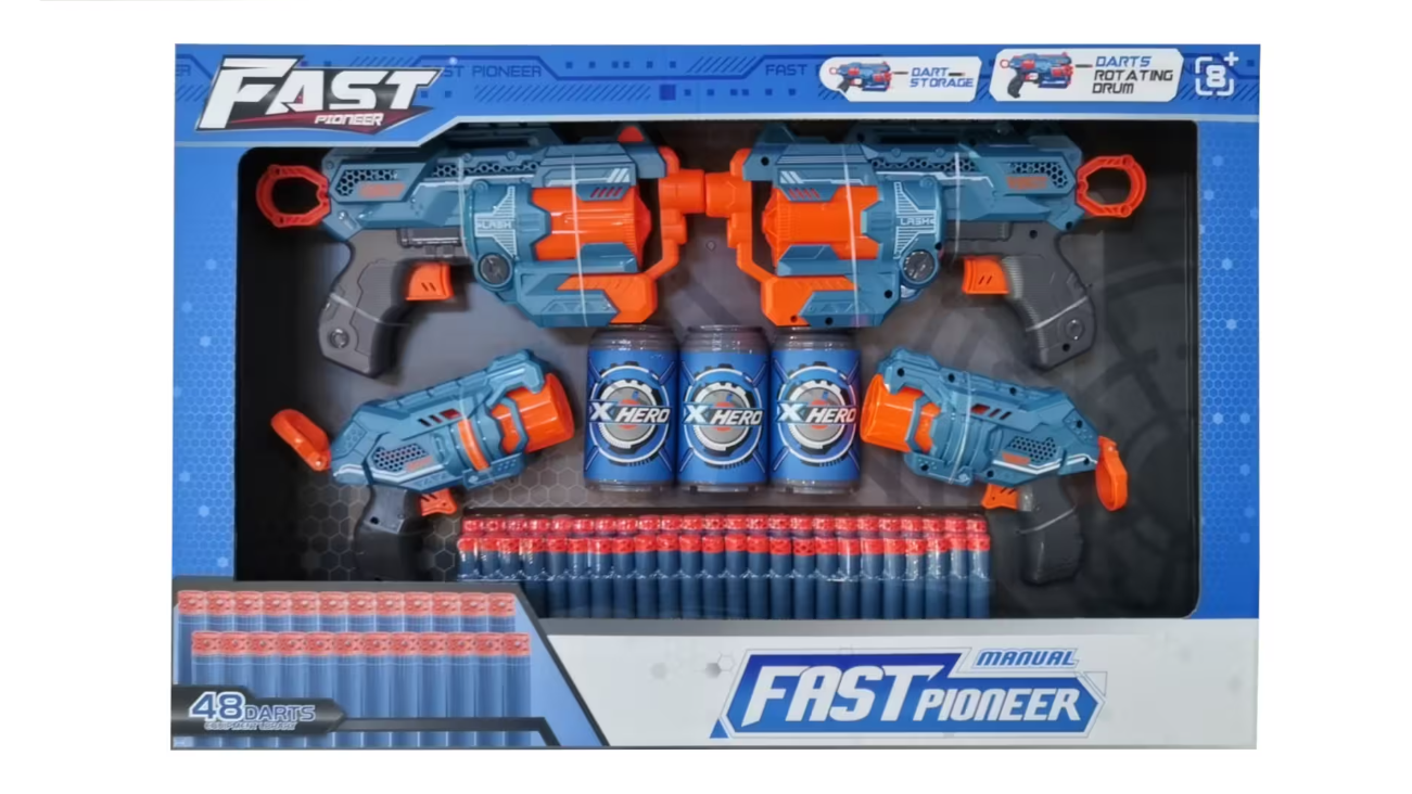 Fast Pioneer Dörtlü Dart Tabancası Seti