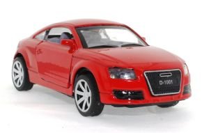 Çek Bırak Audi Benzeri Kırmızı Metal Araba