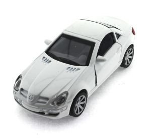Çek Bırak Mercedes Benzeri Beyaz Metal Araba
