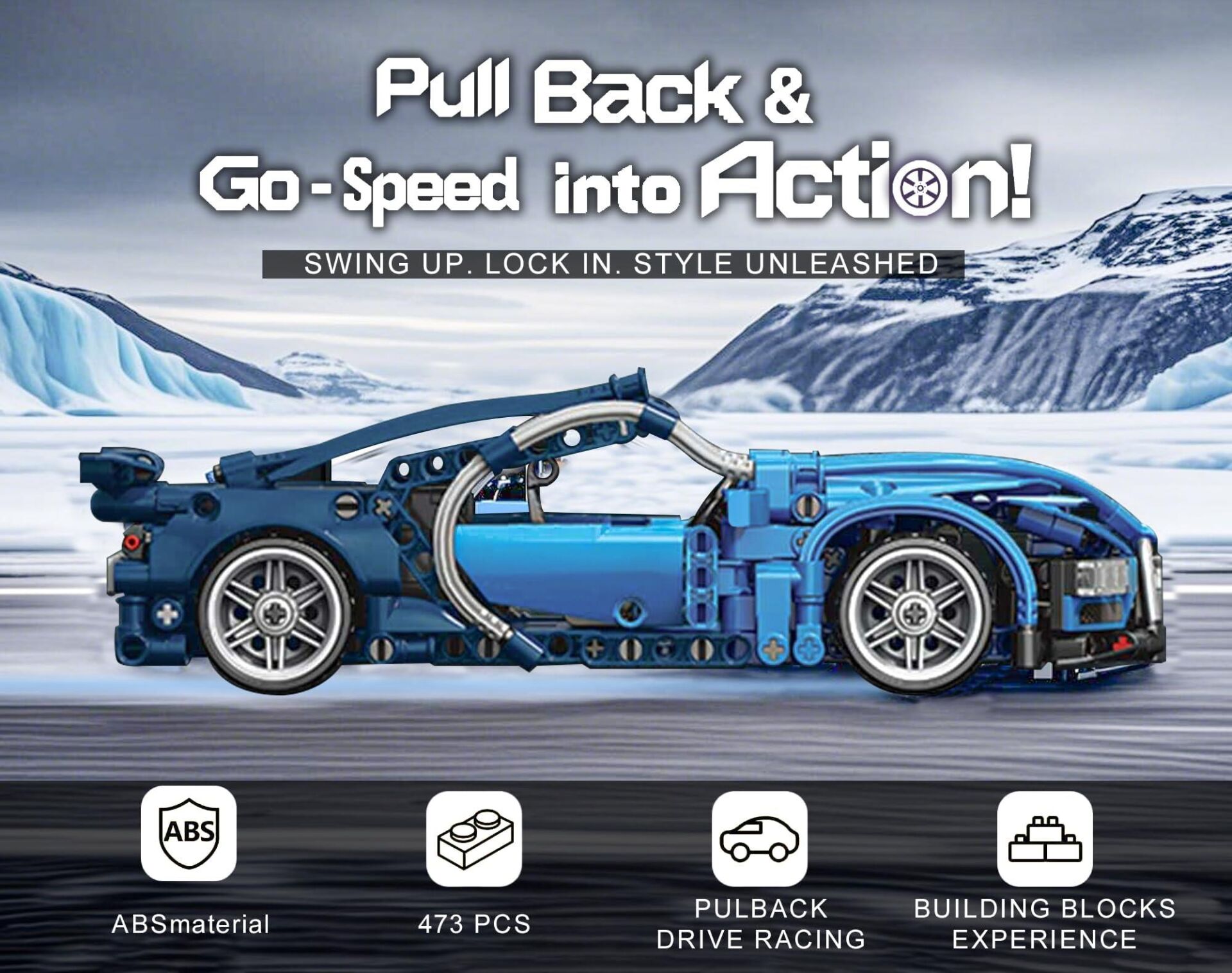 9055-5 TOYSE TOYS BRİCKS SPEED MAVİ -EKN