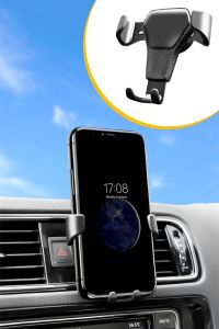 Araç İçi Klima Izgarasına Takılabilen Plastik Oto Telefon Tutucu Gravity