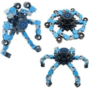Fidget Spinners Dönüştürülebilir Zincir Çark Robot Oyuncak -1 adet stokta olan gönderilir