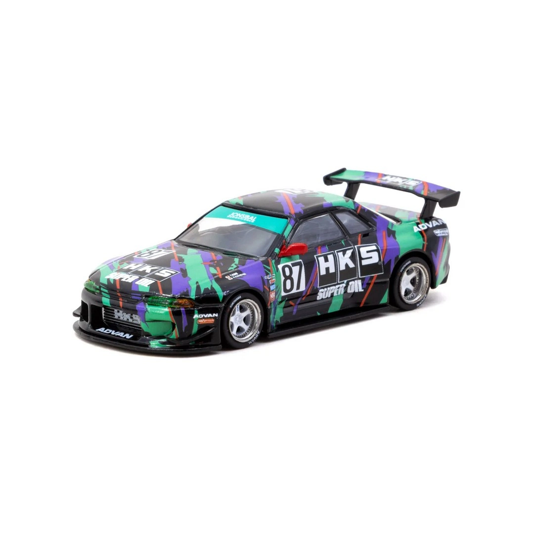 Tarmac Works 1/64 Nissan Skyline (R32) Widebody HKS with Tarmac Cards Combo Set - Designed by Jon Sibal