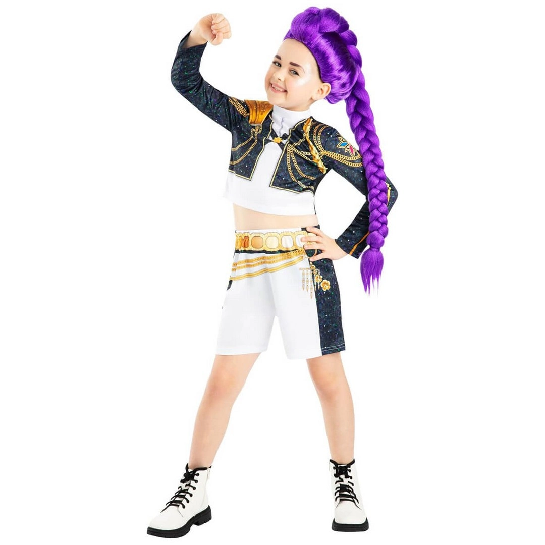 K-Pop Demon Hunters Golden Rumi Kostüm Seti 6 Yaş XS