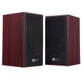 Lenovo Lecoo DS105 6W Ahşap Gövdeli Masaüstü Stereo Hoparlör - USB + 3.5mm Jack Girişli PC Hoparlörü