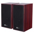 Lenovo Lecoo DS105 6W Ahşap Gövdeli Masaüstü Stereo Hoparlör - USB + 3.5mm Jack Girişli PC Hoparlörü