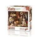 20090 PUZZLE 500 CATS İN THE LİBRARY