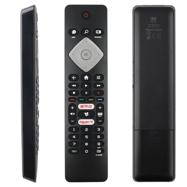 Philips 43PUS7394-50PUS66-55PUS6814-58PUS66-65PUS6754-70PUS6704-BRC0884301-01 Netflix-Rakuten Tv Tuşlu Led Tv Kumanda