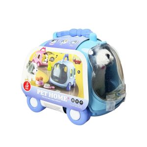 JND-6802 Taşıma Araba Çantalı Hareketli Pilli Köpek Set - Stokta Olan Renk Gönderilir