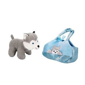 4775 Peluş Kedi Köpek Taşıma Çantalı 20 cm - Stokta Olan Model ve Renk Gönderiliir