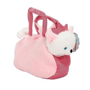 4775 Peluş Kedi Köpek Taşıma Çantalı 20 cm - Stokta Olan Model ve Renk Gönderiliir