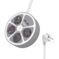 Vea VE-G604YU 4'lü 2 USB’li Anahtarlı 1.5 Metre Grup Priz