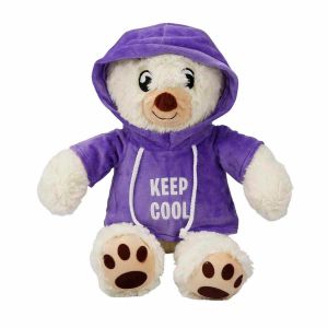 3192 Kapüşonlu Peluş Ayı 30 cm