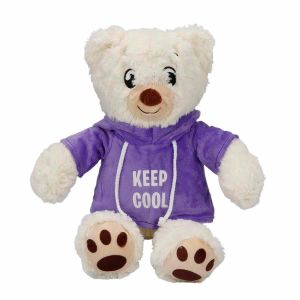 3192 Kapüşonlu Peluş Ayı 30 cm