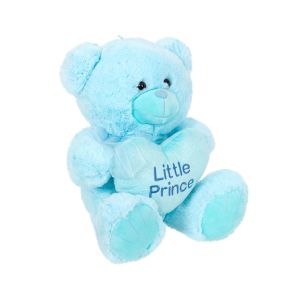 4763 Peluş Ayı Prens ve Prenses Kalpli Ayı 45 cm