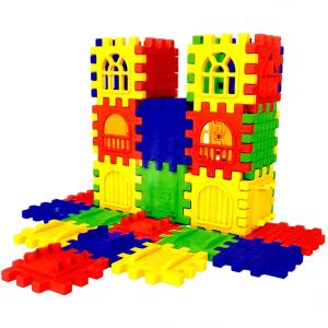 Puzzle City 3D Yapı ve Tasarım Blokları 128 Parça - 03703