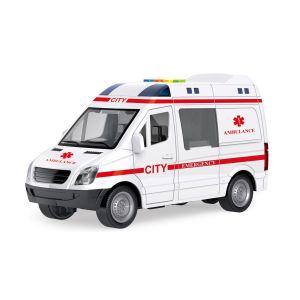 WY590E-F 1:16 Sürtmeli Sesli Işıklı Ambulans / Polis Arabası - 1 adet stokta olan gönderilir