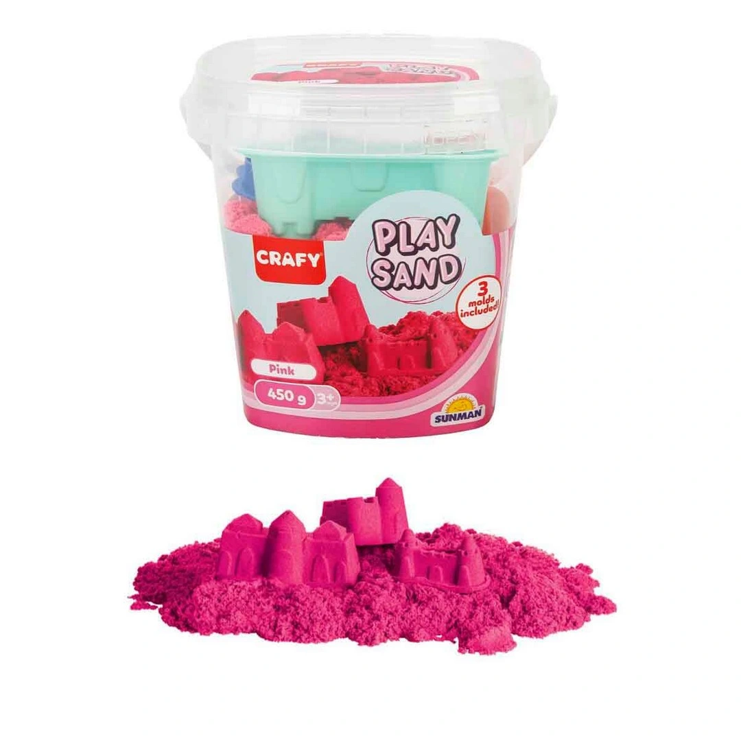 Crafy Oyun Kumu Seti Pembe 450 g