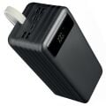 Powerway TX80 80.000mAh Kablolu Dijital Göstergeli Gerçek Fener Işıklı Kamp Siyah Powerbank