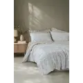 Cotton Box Minimal Çift Kişilik Nevresim Takımı Loom Bej