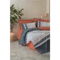 Cotton Box Toprak  Tek Kişilik Nevresim Takımı Strata Tarçın