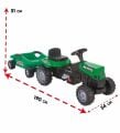 POWER PEDALLI BİG TROLLEY TRAKTÖR YEŞİL-PLS(Kopya)