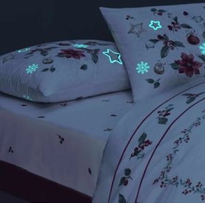 Taç Glow Parlayan Çift Kişilik Nevresim Takımı Charm Kırmızı