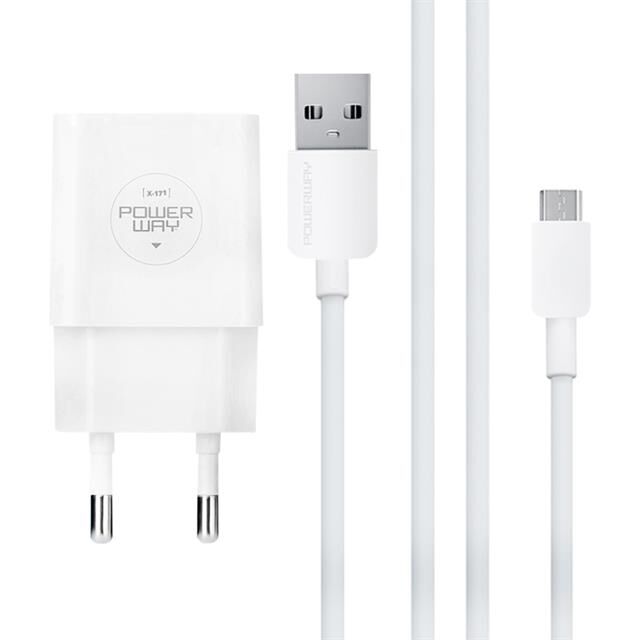 Powerway X-171 Micro USB 2.1 Amper Şarj Aleti-Kablo