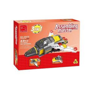 Ausini Assembling Master 3 in 1 63 Parça Uzay Araçları