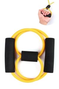 8 Şeklinde Direnç Bandı Yoga Plates Ve Vücut Geliştirme Egzersiz Bandı