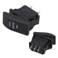 PowerMaster ﻿Sintine Pompa Sembollü Işıksız Yaylı 3 Pinli On-Off 12-24V Marin Switch