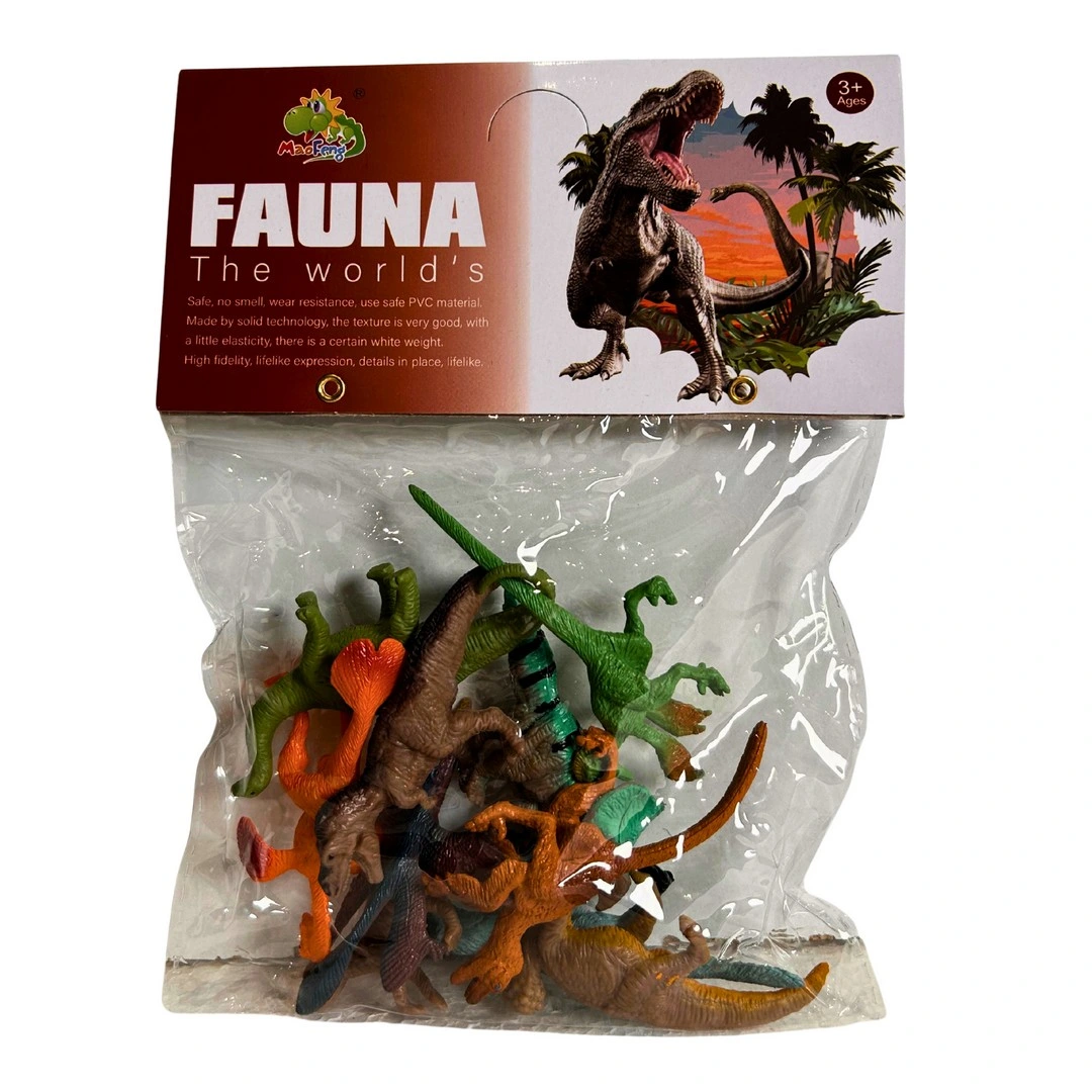 Pvc Pakette 10'lu Küçük Dinazorlar