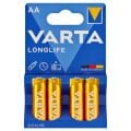 Varta Longlife Power Alkalin AA Kalem Pil 4'lü Paket