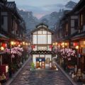 C66019W CADA JAPON SOKAK MANZARASI 1195 PARÇA BLOCK OYUNCAK