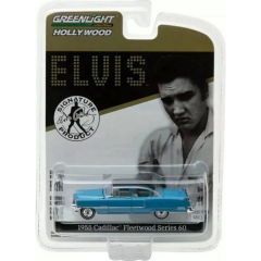 Greenlight 1/64 Hollywood Series 16 - Elvis Presley (1935-77) - 1955 Cadillac Fleetwood Series 60 ''Blue Cadillac''
