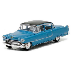 Greenlight 1/64 Hollywood Series 16 - Elvis Presley (1935-77) - 1955 Cadillac Fleetwood Series 60 ''Blue Cadillac''