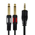 Powermaster PM-4284 3.5 mm Stereo Erkek/2x6.3mm Mono Erkek 1.5 Metre Kablo
